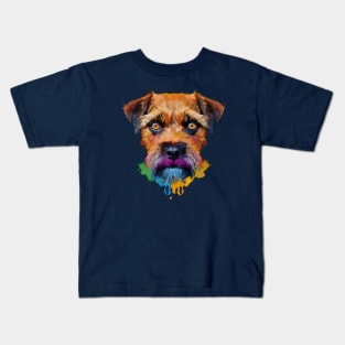 Cute Border Terrier Dog Kids T-Shirt